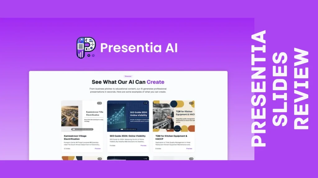 Presentia Slides Review